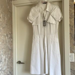 Alexander McQueen brand new white dress